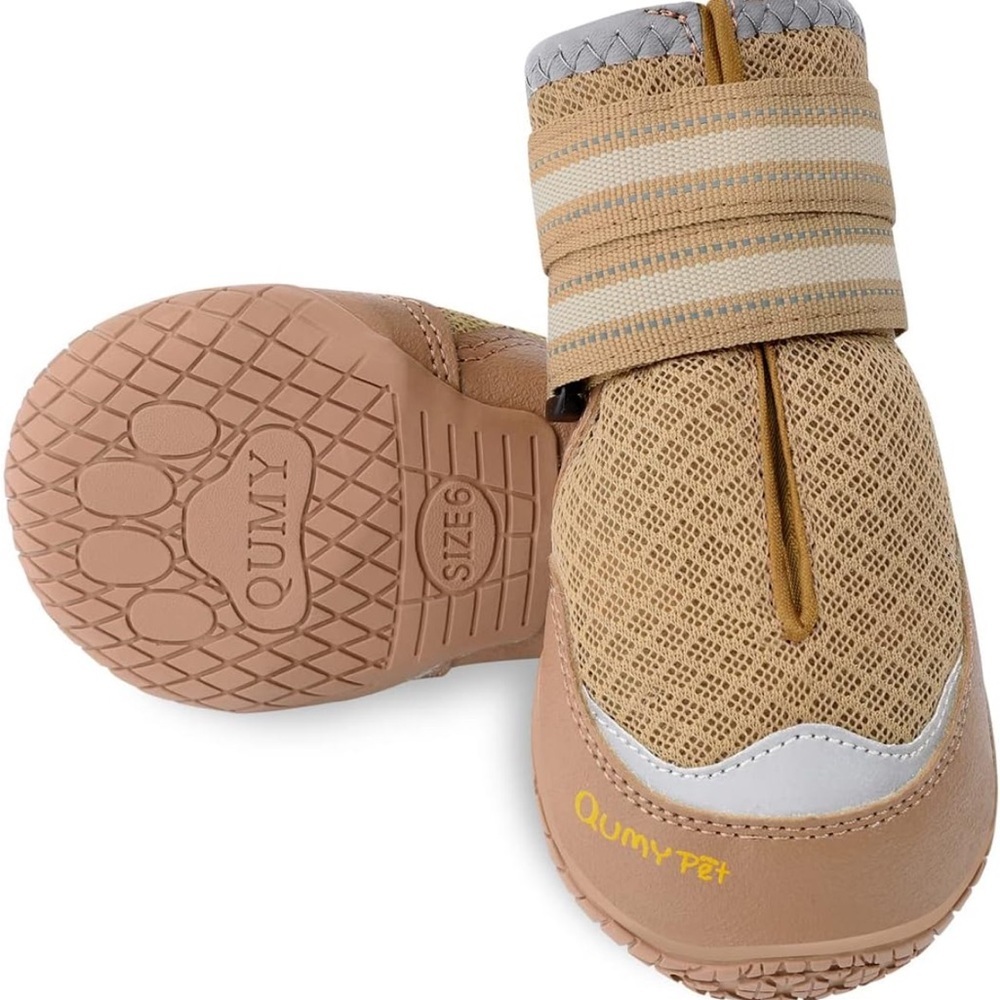Tan Dog Shoes- 1 pair only
Size 6